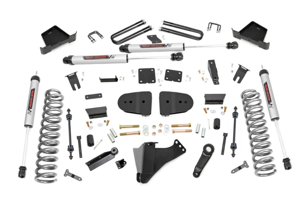 Ford F-250 Super Duty Suspension Lift Kit - Front + Rear - Rough Country - 4.5 Inch Lift Kit | V2 | Diesel - '23-'25